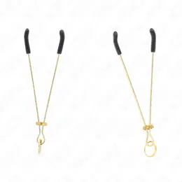 KINK Zlatni Ton Tanki Set Stege za Bradavice 7 cm - Podesivi Metalni Dizajn