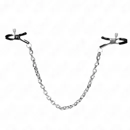 KINK Debeli Lanac Podesive Stege za Bradavice 30 cm - Izdržljivi Metalni Dizajn