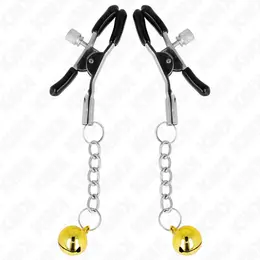 KINK Zlatna Zvonce Podesive Stege za Bradavice 6 cm - Elegantan Metalni Dizajn