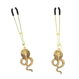 KINK Cobra Pendant Nipple Clamps 6 cm – Podesiva metalna dizajnerska stezaljka