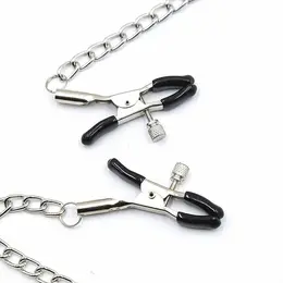 Ohmama Fetish Adjustable Black Ball Gag sa lancima za stezaljke za bradavice