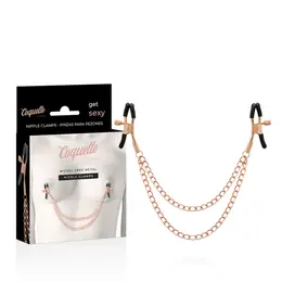 Coquette Chic Desire Metal Chain Nipple Accessory - Nickel-Free, Adjustable