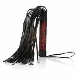 CalExotics Scandal crveno-crni dizajnerski intimni flogger 37.5cm