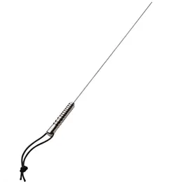 METAL HARD Stainless Steel Impact Rod 75cm with Leather Strap