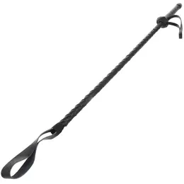 Darkness kožna jahačka palica 60cm – precizan alat za udar, crni