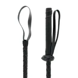 Darkness kožna jahačka palica 60cm – precizan alat za udar, crni