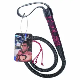 CalExotics Scandal Black Bull Tail Whip - Handcrafted Impact Accessory 104cm