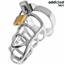 Addicted Toys Silver Lock Metalni Sistem Čednosti Veličina M – Siguran Dizajn