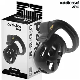 ADDICTED TOYS Locked Silent Keep Sistem Čednosti 7,5 cm Crni Set