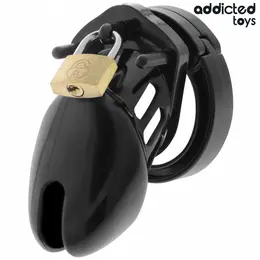 Addicted Toys Obsidian Hold Siguran Sistem Čednosti Veličina S Crni