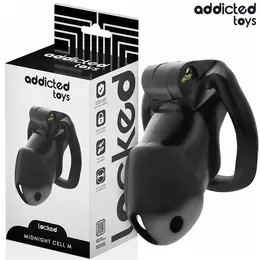 Addicted Toys Locked Chastity Device Midnight Cell Veličina M 4,2 cm Crni