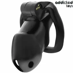Addicted Toys Locked Chastity Device Midnight Cell Veličina M 4,2 cm Crni