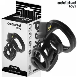 Addicted Toys Locked Gilden Cage Silikonski Intimni Sistem 8,5 cm, M Veličina