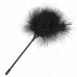 KINK Black Feather Sensory Wand 27 cm - Elegant Teasing Accessory