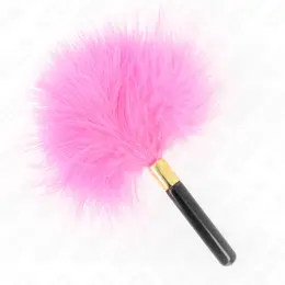 KINK Fuksija Zlatni Perjani Dražilac 18 cm – Elegantan Senzorni Dodatak
