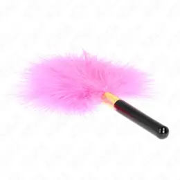 KINK Fuksija Zlatni Perjani Dražilac 18 cm – Elegantan Senzorni Dodatak