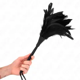 KINK Crni Perjani Dražilac u Obliku Roga 36 cm – Elegantan Senzorni Čistač