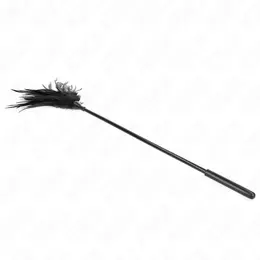 KINK Crni Perjani Senzorni Dražilac 45 cm – Elegantan Višeperjani Štapić