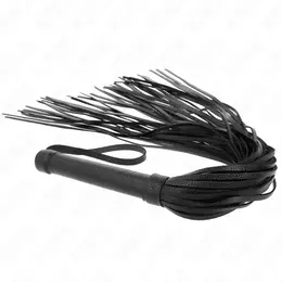 KINK Black Soft PVC Intimate Impact Whip 70cm - Flexible Multi-Tail Design