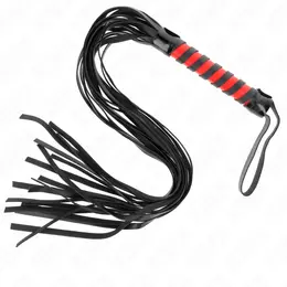 KINK Long Striped Impact Whip 70 cm - Black & Red, Durable Design