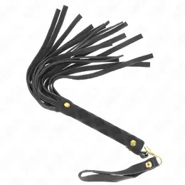 KINK Crni mini bič od antilopa 30cm - elegantni alat za udarce od veštačke kože