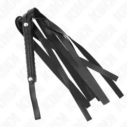KINK Crni bič za udarce sa širokim repom 48.5 cm - izdržljivi sintetički materijal