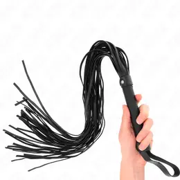 KINK Bič za udarce od veštačke ovčje kože 60cm - mekan dodir, dugačka ručka