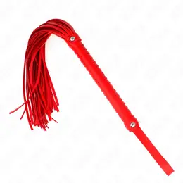 KINK Bič sa crvenom ručkom 48.5cm - teksturirani hvat alat za udarce
