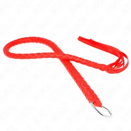 KINK Bič zmija sa crvenim prstenom 65cm - izdržljivi kožni dodatak