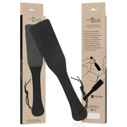 INTENSE FETISH paleta za udarce od veganske kože 32.5cm ergonomska crna