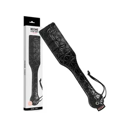 BEGME Crno Izdanje Vegan Kožni Paddle - Izdržljiv Anatomski Model 32cm