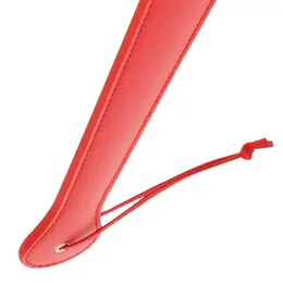 Darkness Crveni Fetiš Paddle 48cm - Izdržljiva PU Koža, Šiljci, Crni/Crveni
