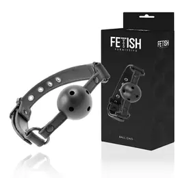 Fetish Submissive Veganski Podesivi Prozračni Kuglasti Gag 61.5cm Crni