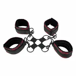 CalExotics Scandal Hog Tie - Podesivi Sistem za Stezanje, Crveni i Crni, 30.5 cm