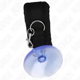 KINK Lisice za Ručne Zglobove sa Usisnim Čašama Crne Podesive 29-40 cm x 5 cm
