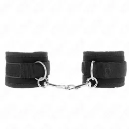 KINK Najlonske Podesive Lisice za Ručne Zglobove Crne Model 2 - 18-35cm x 6cm