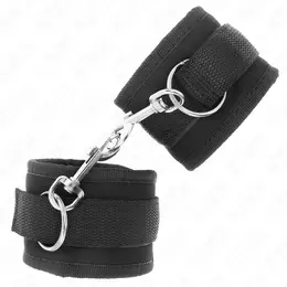 KINK Najlonske Podesive Lisice za Ručne Zglobove Crne Model 2 - 18-35cm x 6cm