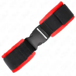 KINK Najlonske Podesive Lisice za Ručne Zglobove Crne 25-35 cm x 6 cm Hook & Loop