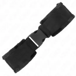 KINK Najlonske Podesive Lisice za Ručne Zglobove Crveno-Crne 25-35cm x 6cm