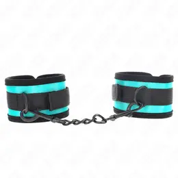 KINK Podesive najlonske lisice za ruke, crno-plave, 18-32 cm x 5 cm