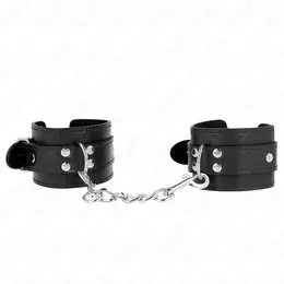 KINK Podesive crne lisice za ruke, 20-23 cm - ergonomske udobne lisice