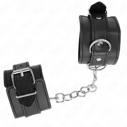 KINK Podesive crne lisice za ruke, 20-23 cm - ergonomske udobne lisice