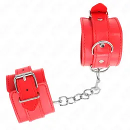 KINK Podesive lisice za ruke, crvene, 20-23 cm x 5.5 cm, premium udobnost