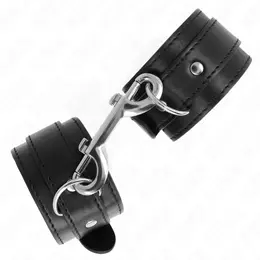 Kink podesive crne lisice za ruke, 17-28 cm x 5 cm, jedan red zakovica