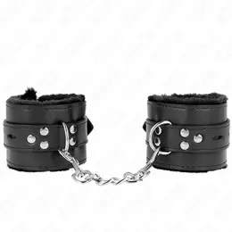 KINK Podesive lisice za ruke sa krznom Crne 17-29 cm Udobnost i stil
