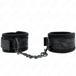 Kink Tamne cipkane neoprenske podesive lisice za ruke Crne 20-29cm x 5cm