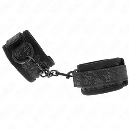 Kink Tamne cipkane neoprenske podesive lisice za ruke Crne 20-29cm x 5cm