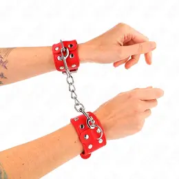 KINK Podesive crvene trake za ruke sa duplim linijama zakivaka Dizajn koze