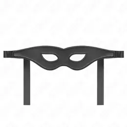 KINK Leatherette Eye Mask Model 1 - Adjustable Black 30x7cm