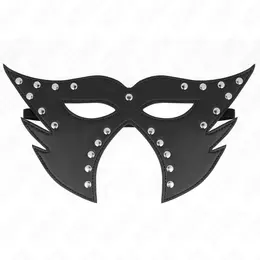 KINK Mask macke Model 2 Crna imitacija koze 29x15 cm